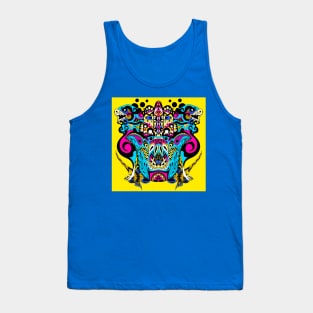 the hand of the sutra of the kaijus art in pattern ecopop Tank Top